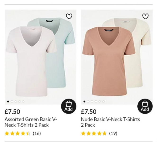 This style of scoop tee but cheaper