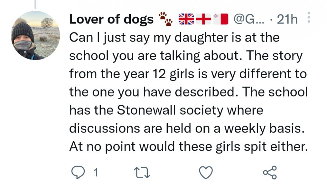 Times: Girl ‘driven out of school for questioning trans ideology’