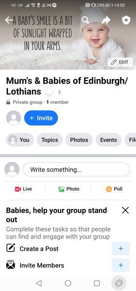 Mum's, Babies/children in ediburgh/lothians