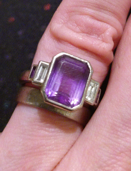 .. to ask to see your engagement & wedding rings? :D