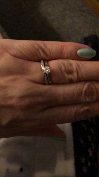 .. to ask to see your engagement & wedding rings? :D