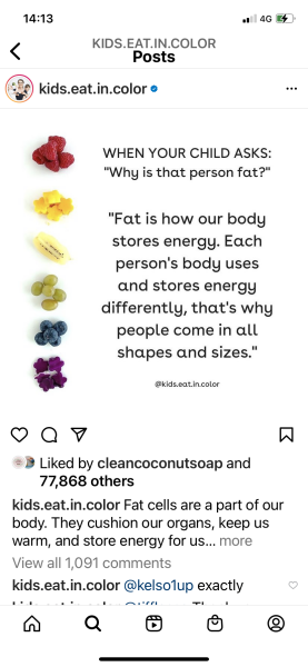 “Your tummy is big” - normal reaction 