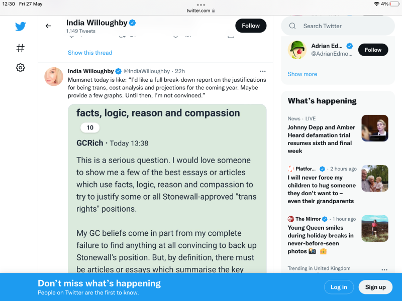 The "Stonewall position" justified using facts, logic, reason and compassion