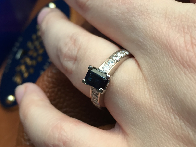 .. to ask to see your engagement & wedding rings? :D