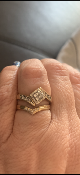 .. to ask to see your engagement & wedding rings? :D