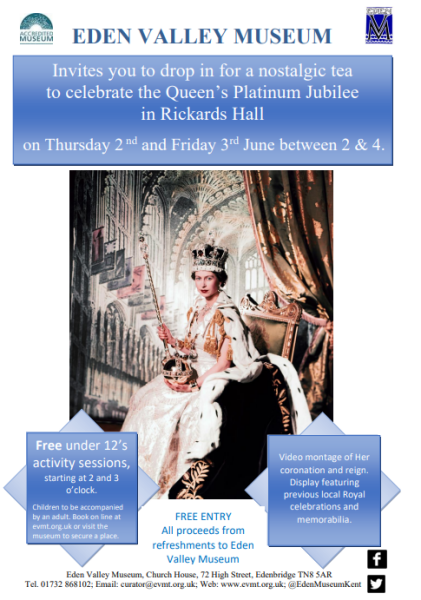 Free Children's activity for under 12s 2nd & 3rd June  Edenbridge