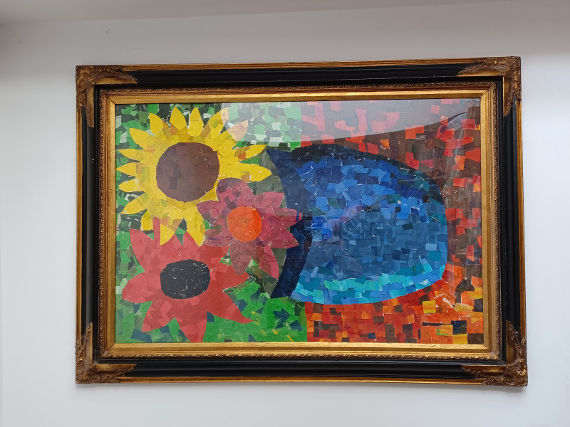 Children bringing art home from nursery 