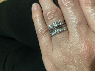 .. to ask to see your engagement & wedding rings? :D