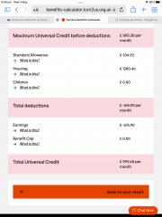 Universal credit and working full time