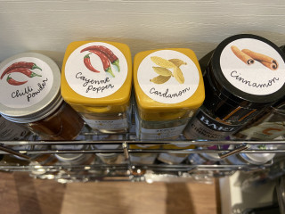 Show me how you store your herbs and spices?