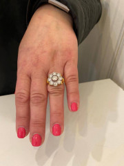 .. to ask to see your engagement & wedding rings? :D