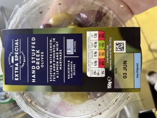 Ate feta; having a slight panic 