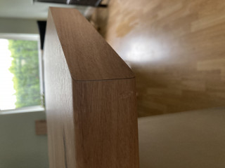 New worktop fitted with dents/imperfections 