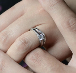 .. to ask to see your engagement & wedding rings? :D