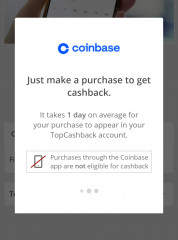 Topcash back coin base free £20 cash back + £5 from coin base