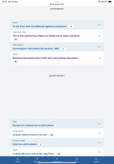 Adverts in the middle of posts