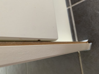 Kitchen cabinet covering fix - big air bubble