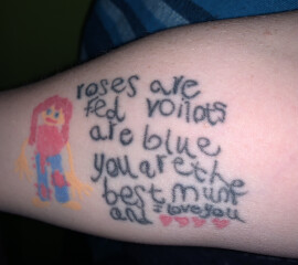 If you have tattoos...