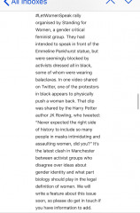 Standing for Women Manchester event Sun 15 May