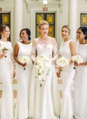 Wearing white to a wedding 