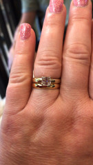 .. to ask to see your engagement & wedding rings? :D
