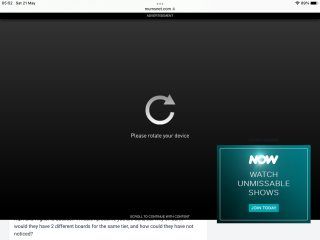 Ad covering whole page