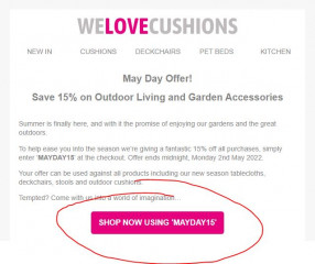 15% OFF This BH @ WeLoveCushions.co.uk