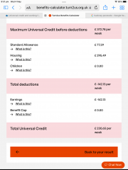 Universal credit and working full time