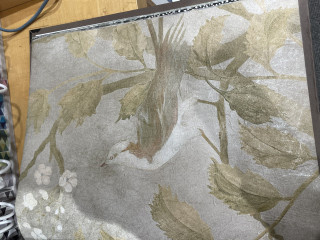 Hallway wallpaper from anatomy of a scandal ?