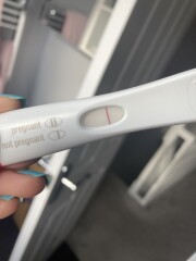 Tests going fainter- chemical but no period? 