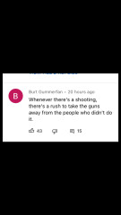 Not to understand resistance to gun control