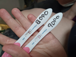 Help!! 8DPO and faint positive pregnancy test!