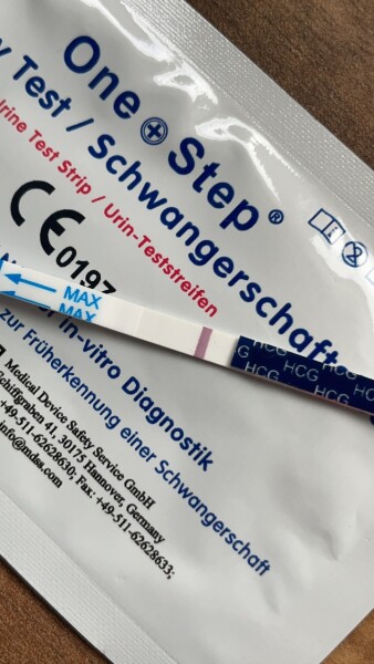 Faint positive or evap/indent?