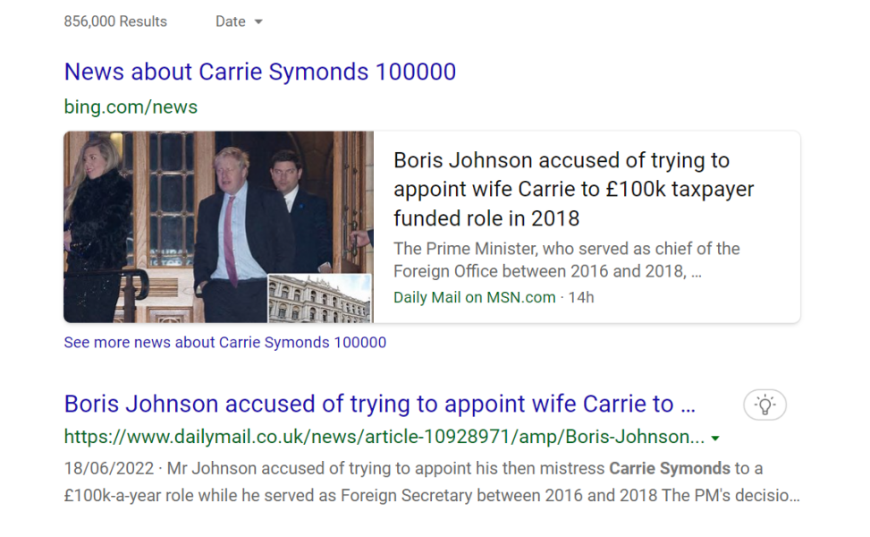 To point out that the PM tried to give his mistress £100k public sector job