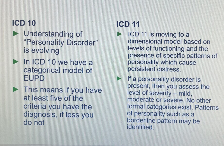 To think the stigmatisation of borderline personality disorder is awful