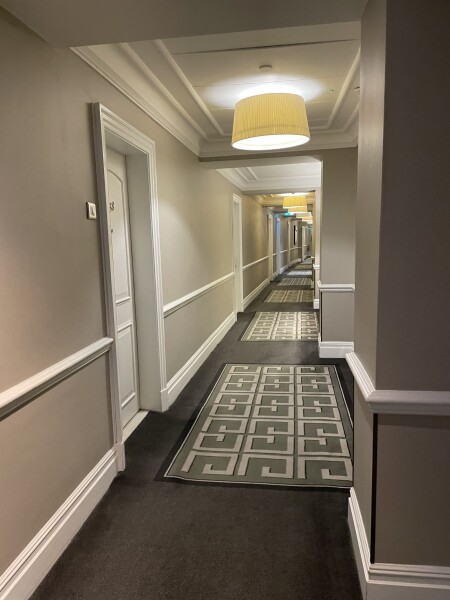 To complain about cleaner walking in on me naked 