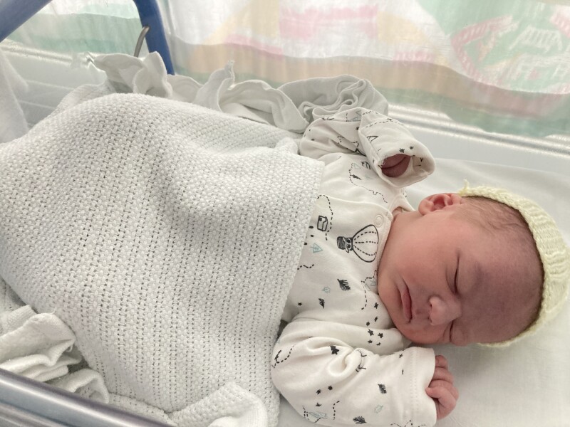 To tell you my baby has just been born?!