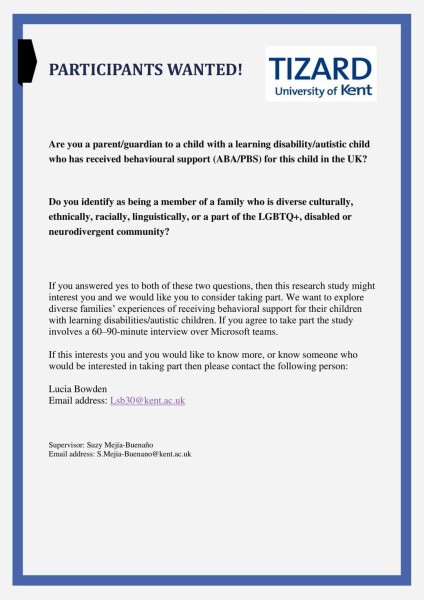 Share your opinion on behavioural support