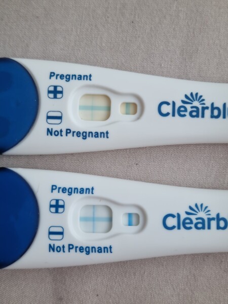 dark THIN blue line positive test result?