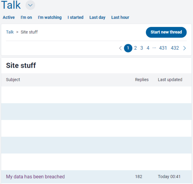 Mumsnet Talk re-platforming - Known issues update 