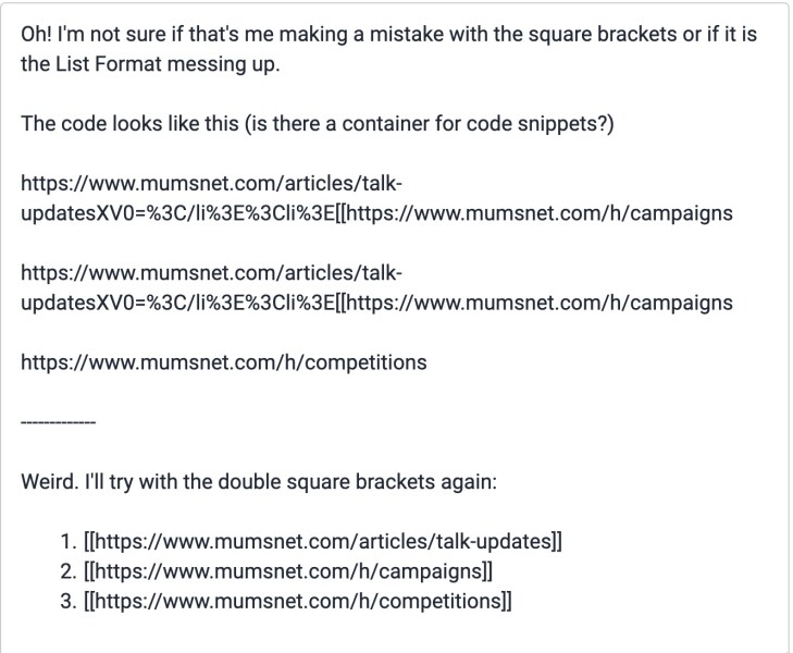 Mumsnet Talk re-platforming - Known issues update 
