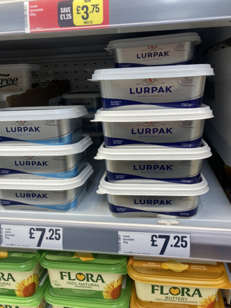 The price of butter!!!!!