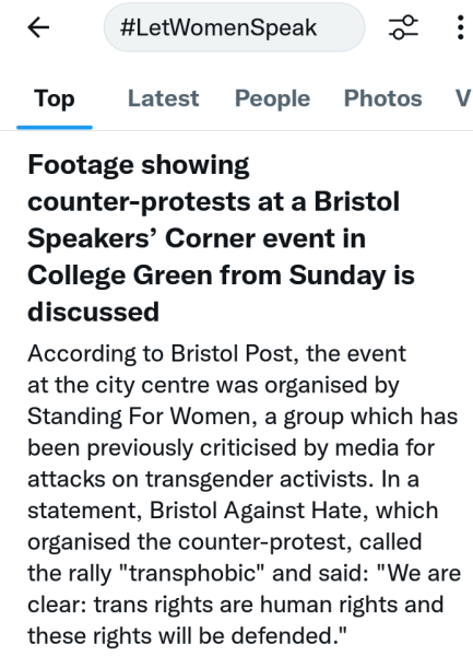 Standing for Women Bristol