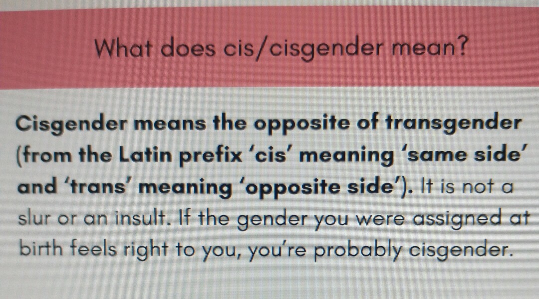 Please help me with my complaint about inclusion trainer using the word cos