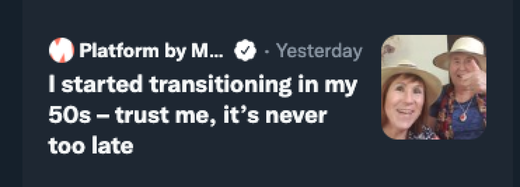 Tragic thread from detransitioner
