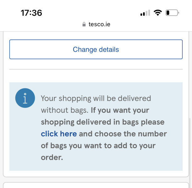 Tesco delivery- is this normal?