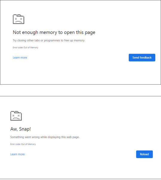 Pages freezing and can't be refreshed