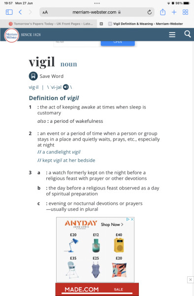 To think protests outside abortion clinic are not "vigils" and should be banned.
