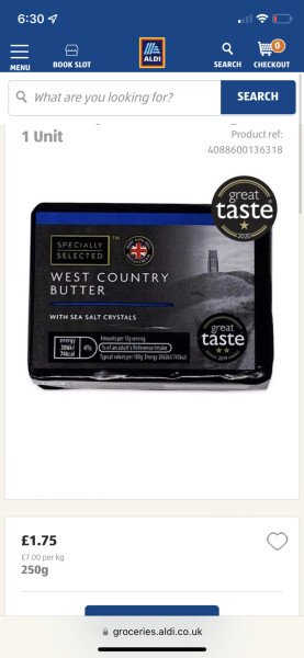 The price of butter!!!!!