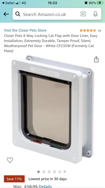 Boring cat flap question!